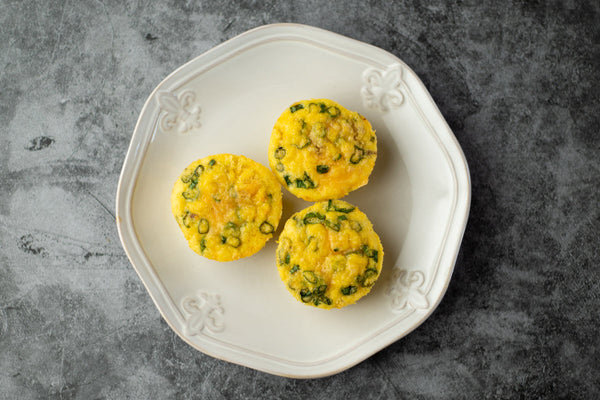 SAUSAGE CHEDDAR OMELETTE BITES