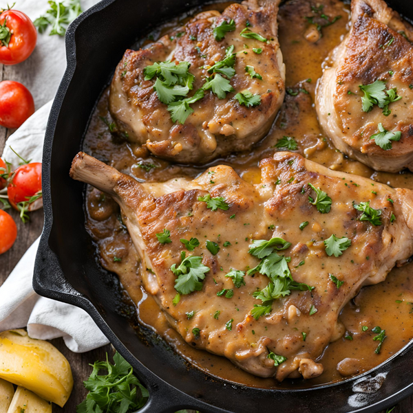 SMOTHERED PORK CHOP